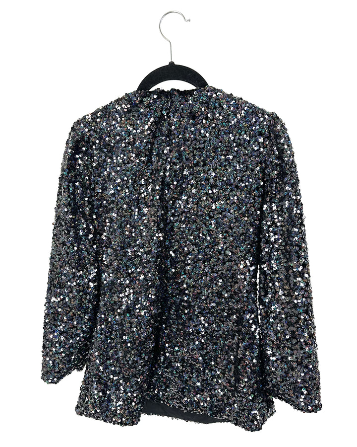 Black Sequin Top - Size 4