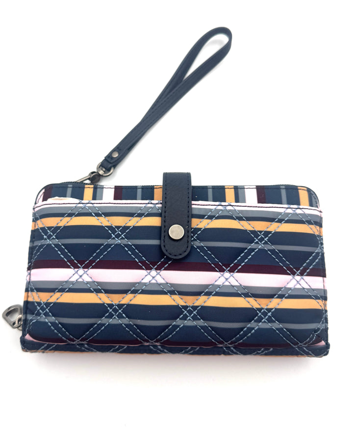 Blue Multicolor Multi Way Crossbody Wallet