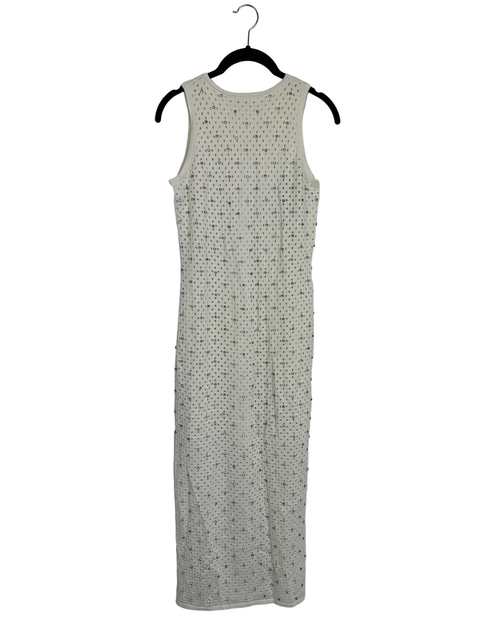 White Rhinestone Dress - Size 4/6