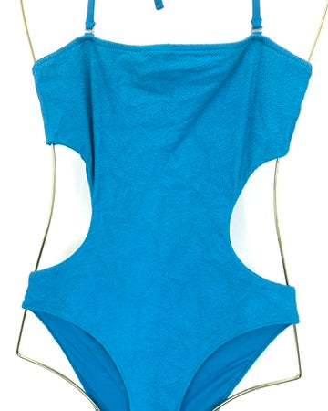 Dark Teal One Piece Swimsuit - M, L, XL, XXL