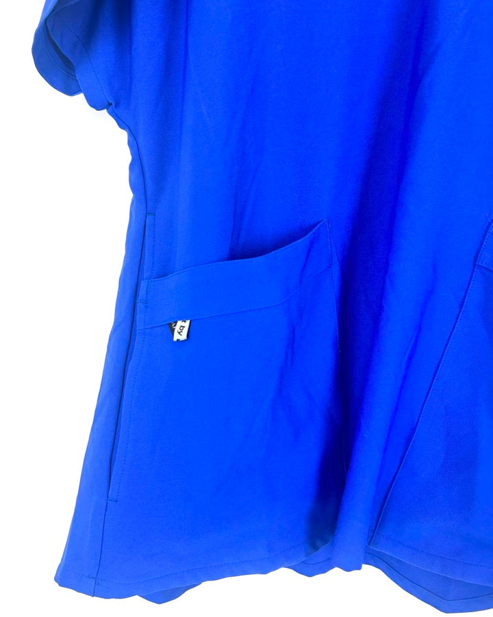 Blue Scrub Top - Size 6/8