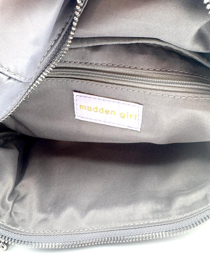 Steel Grey Crossbody Bag