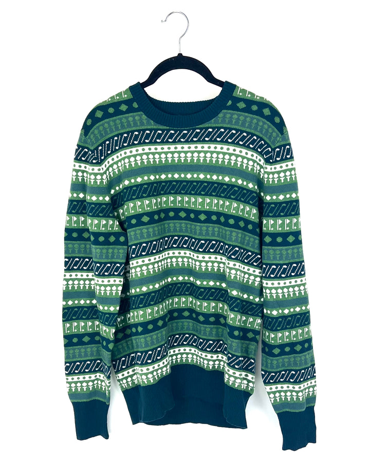 Golf Club and Flag Design Sweater - Unisex - Mens Medium / Womens Large