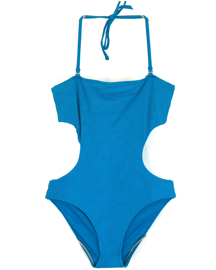 Dark Teal One Piece Swimsuit - M, L, XL, XXL
