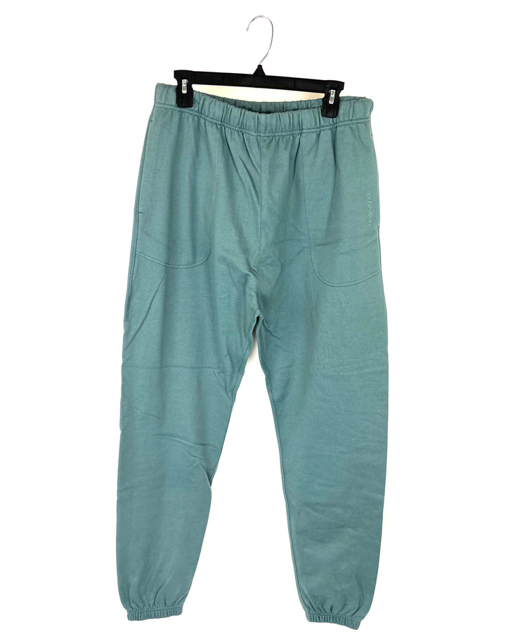 MENS Teal Blue Joggers - Medium