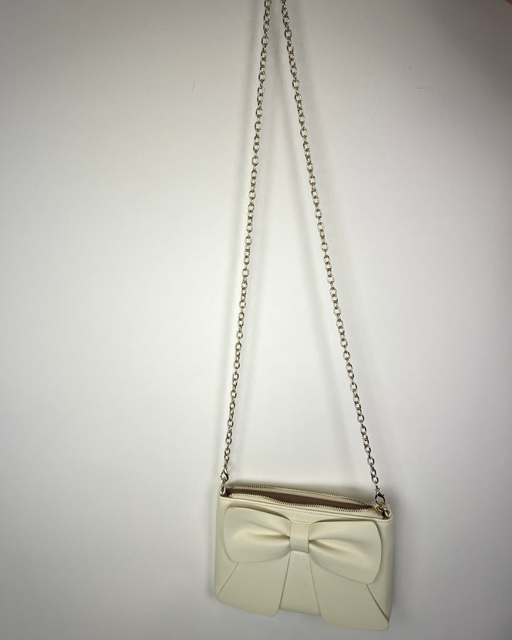 White Bow Crossbody Bag