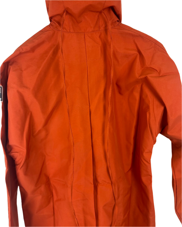 Orange Long Raincoat With Hood - Size 2/4, 6/8,  8/10, and 10/12