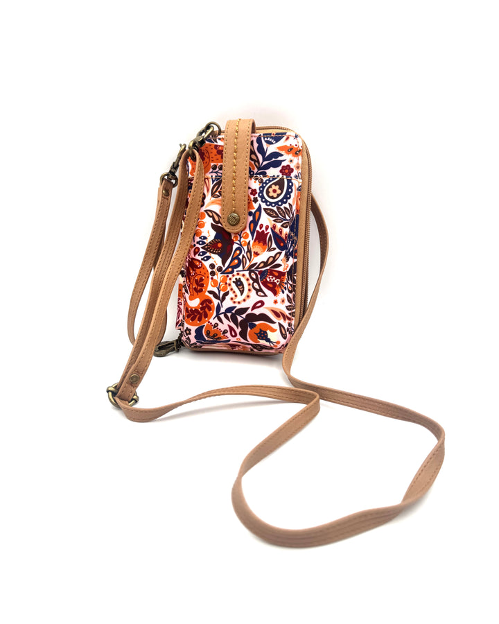 Pink Abstract Pattern Wallet/Wristlet/Crossbody Bag