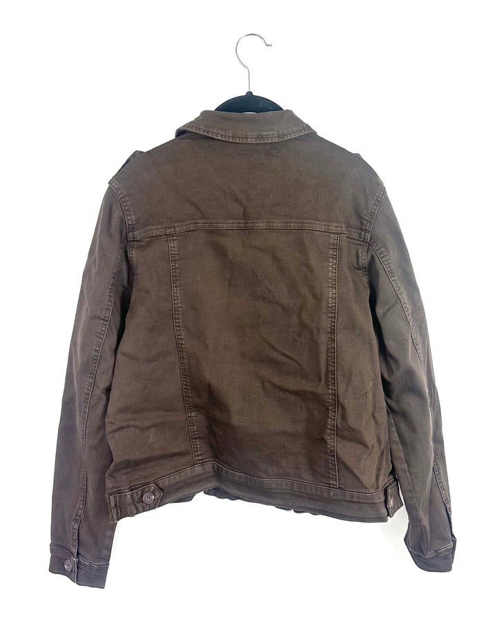 Brown Utility Jacket- Size 6/8