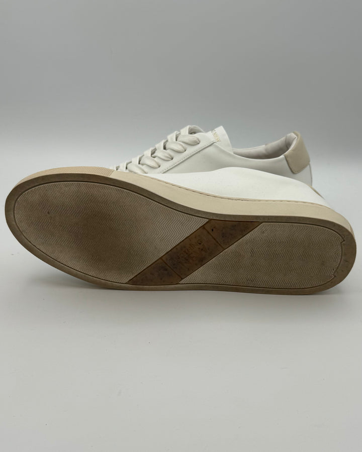 MENS White Leather Sneaker - Size 9.5/10