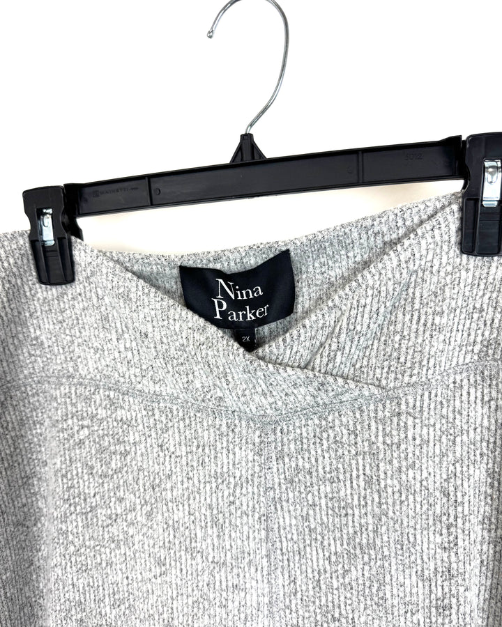 Nina Parker Grey Lounge Pants - Size 2X