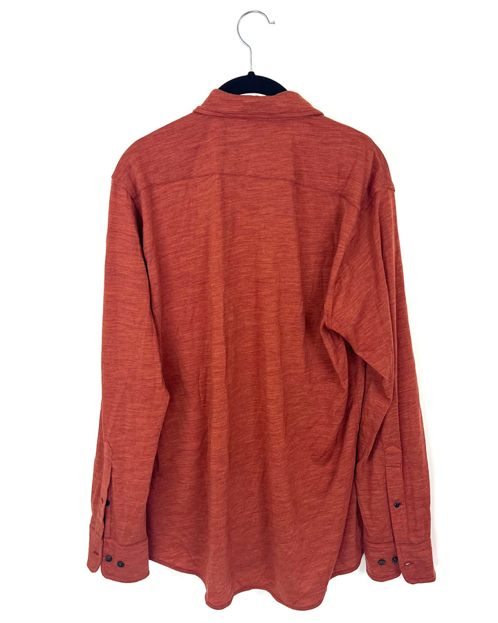 MENS Auburn Button Up Long Sleeve - Slim Fit Medium