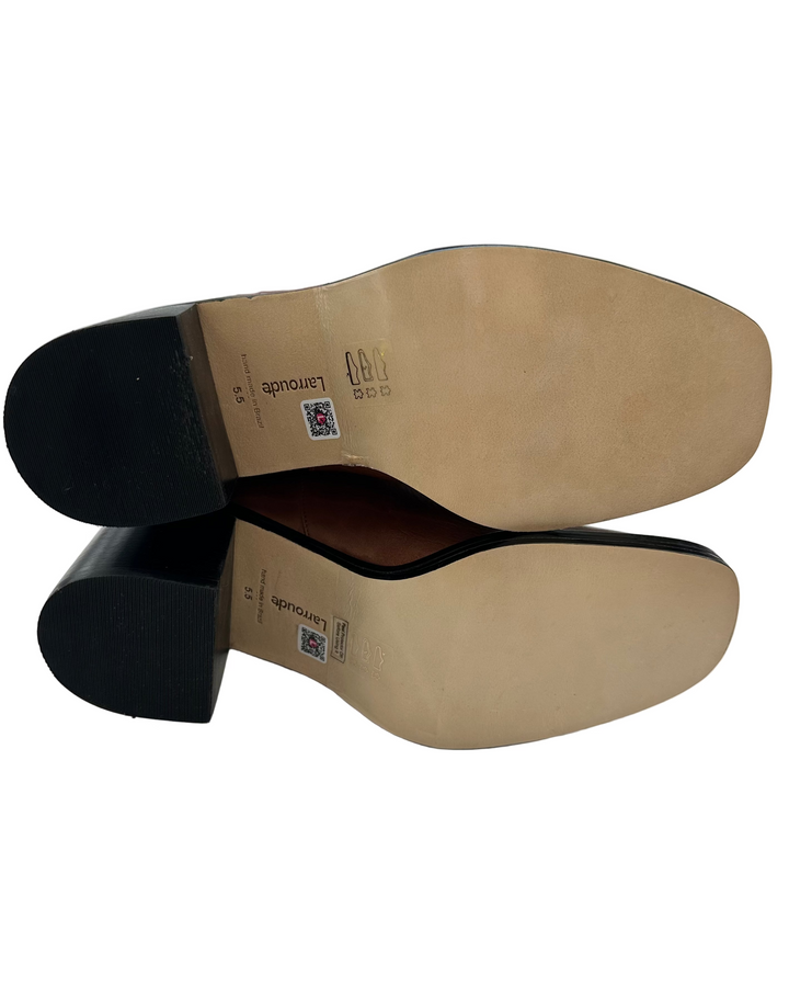 Brown Leather Boots - Size 5.5