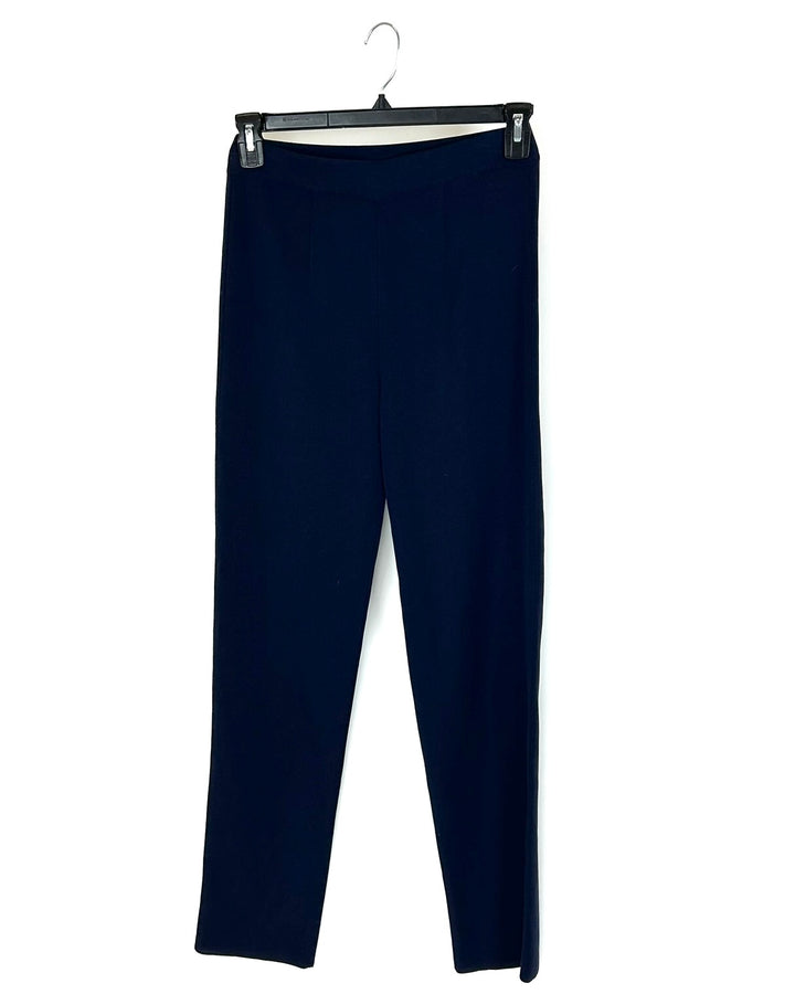 Navy Blue Straight Leg Pants - Size 2/4