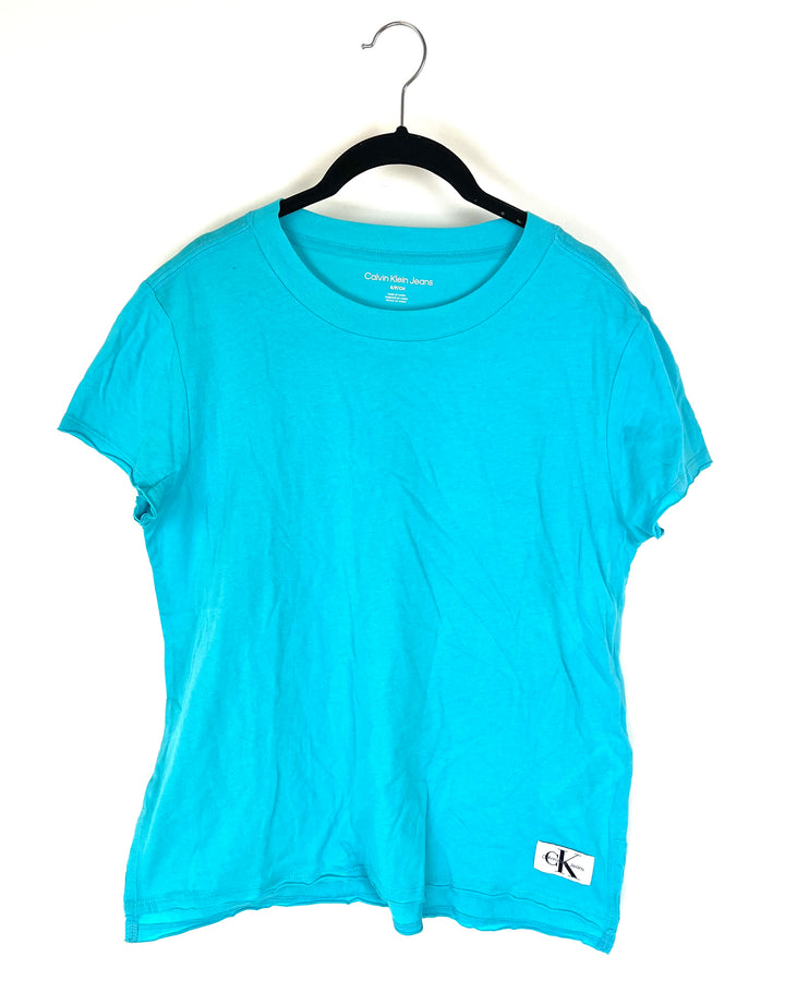 Turquoise Short Sleeve Top - Size 2/4