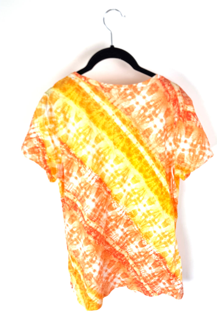Orange Tie-Dye T-Shirt - Size 6/8