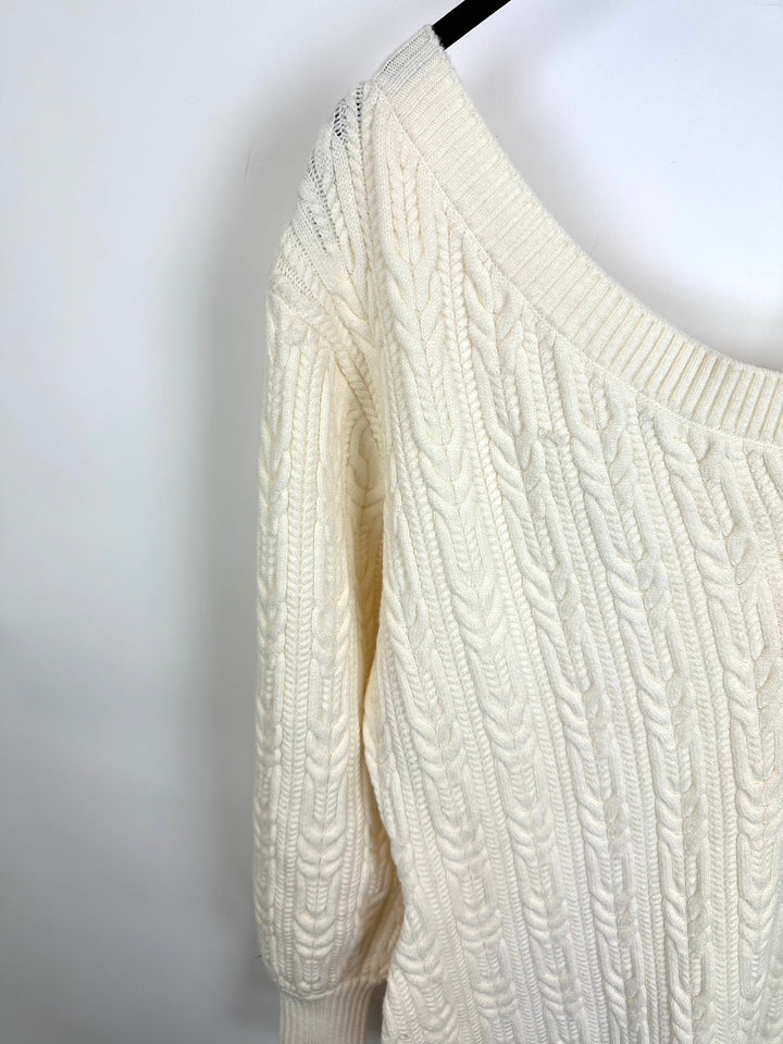 Asymmetric Long Sleeve Sweater Dress - Size 4/6