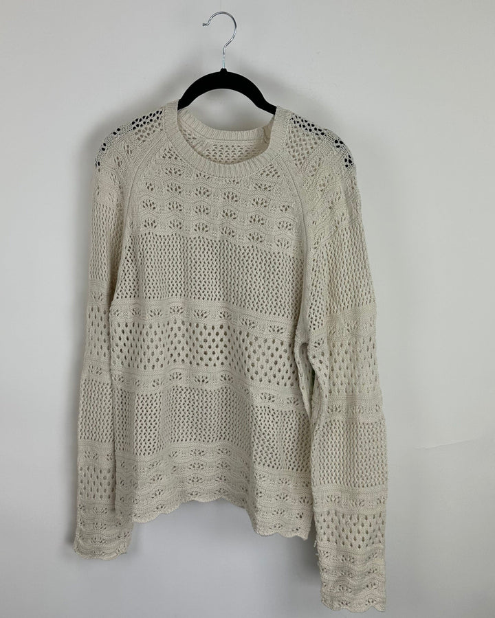 Cream Knit Sweater - Size 2/4