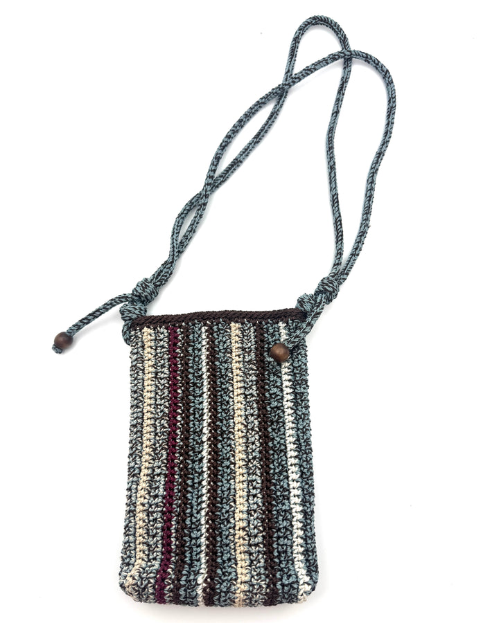 Blue Crochet Shoulder Bag