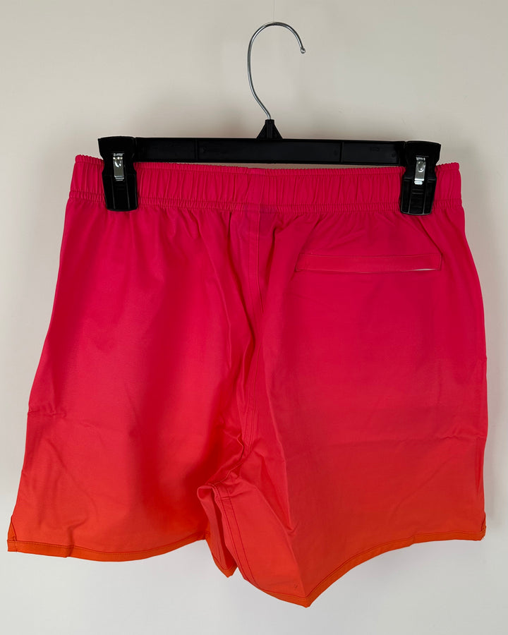 Pink And Orange Swim Board Shorts - Extra Small and Small