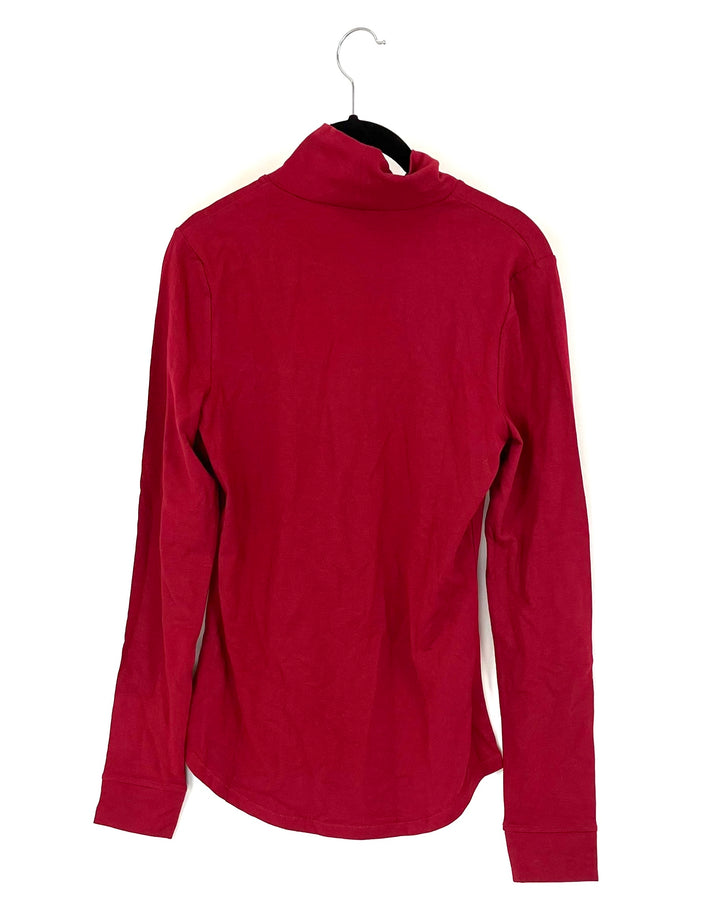 Dark Red Turtleneck - Size 2/4