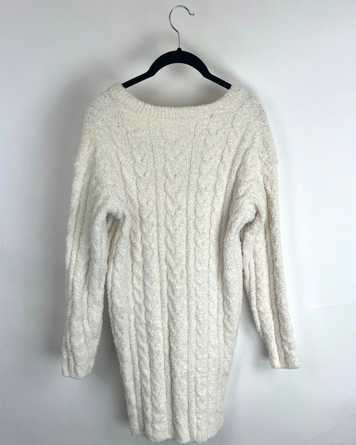Cream Sweater Dress - Extra Small and Small