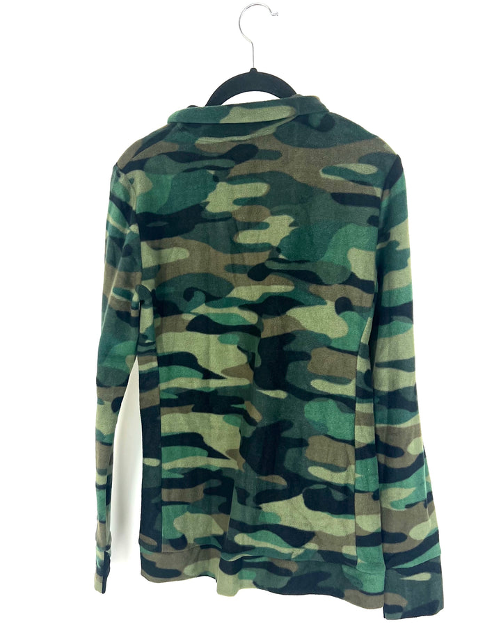 Camo Zip Up Jacket  - Size 2-4