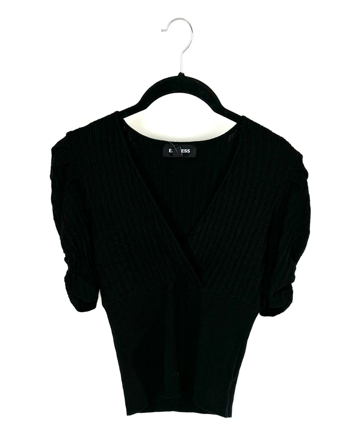 Black Fitted Sweater - Size 4/6