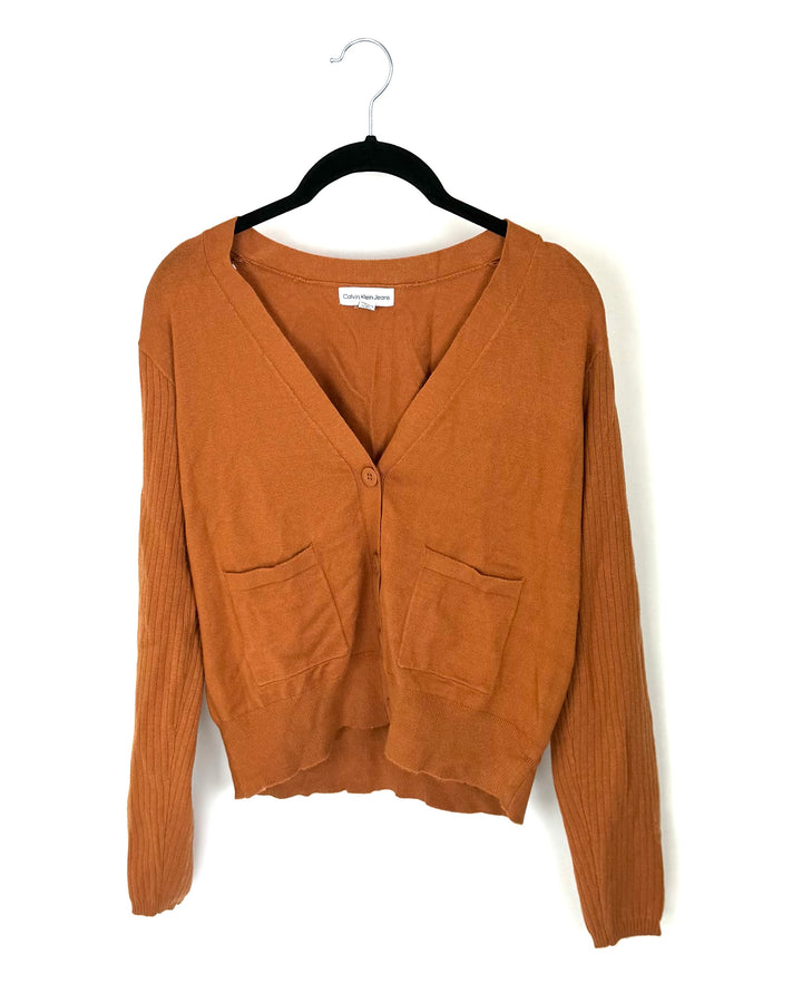 Burnt Orange Cardigan - Size 2-4