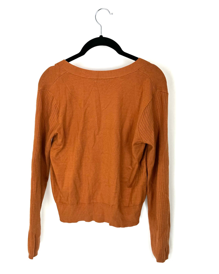 Burnt Orange Cardigan - Size 2-4