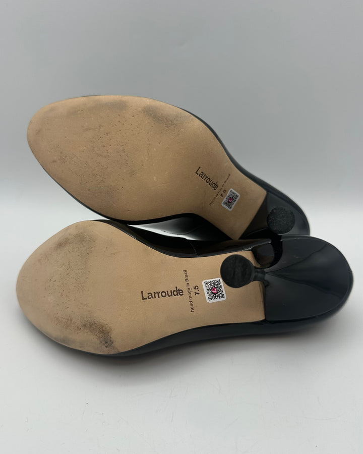 Black Round Toe Heels - Size 7.5