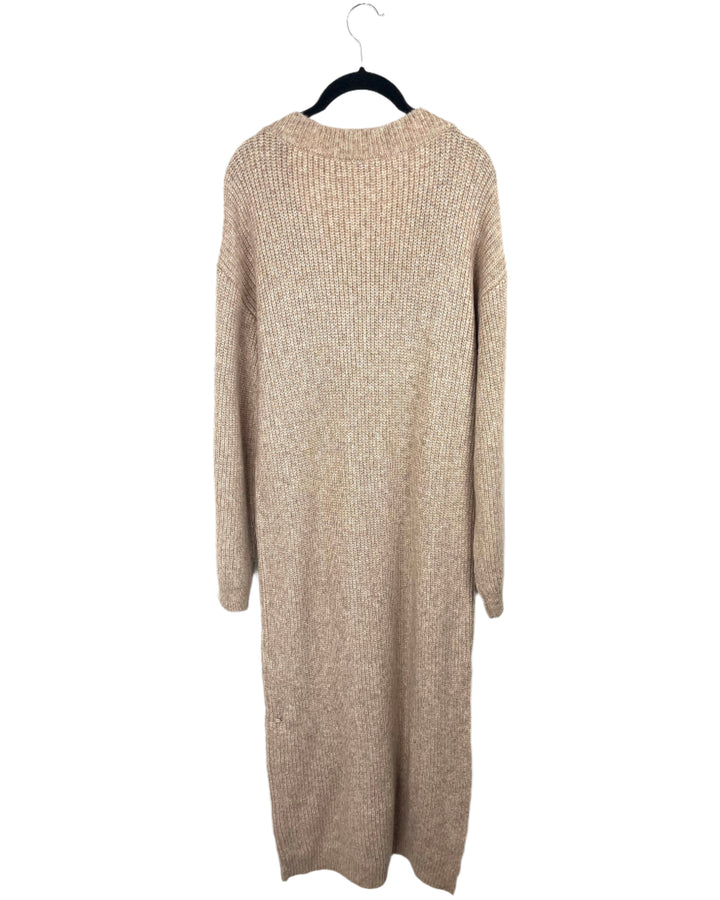 Beige Sweater Dress - Size 6/8