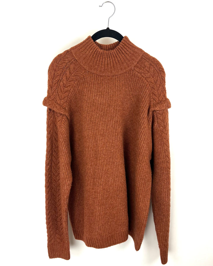 Deep Orange Turtleneck Sweater - Size 2/4