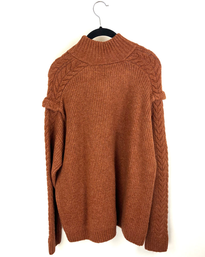 Deep Orange Turtleneck Sweater - Size 2/4