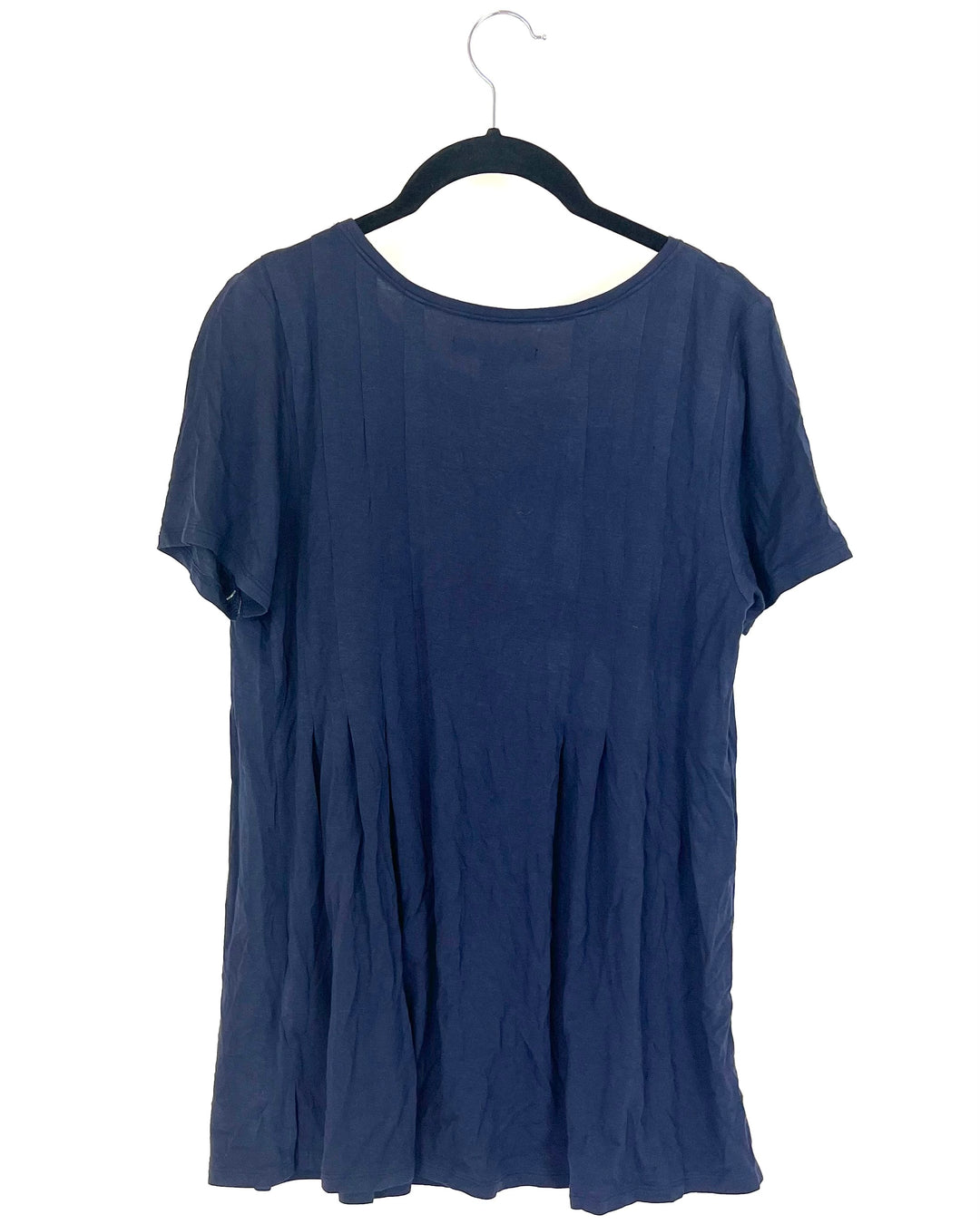 Navy Blue Short Sleeve Nightgown - Size 6/8