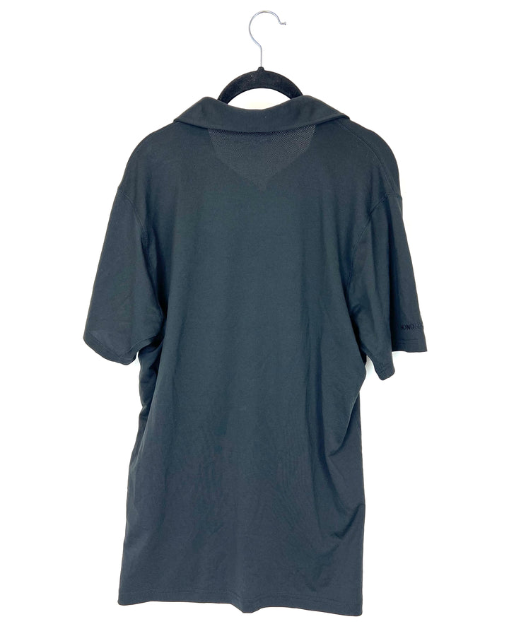 MENS Black Golf Shirt - Standard Medium and Slim Medium
