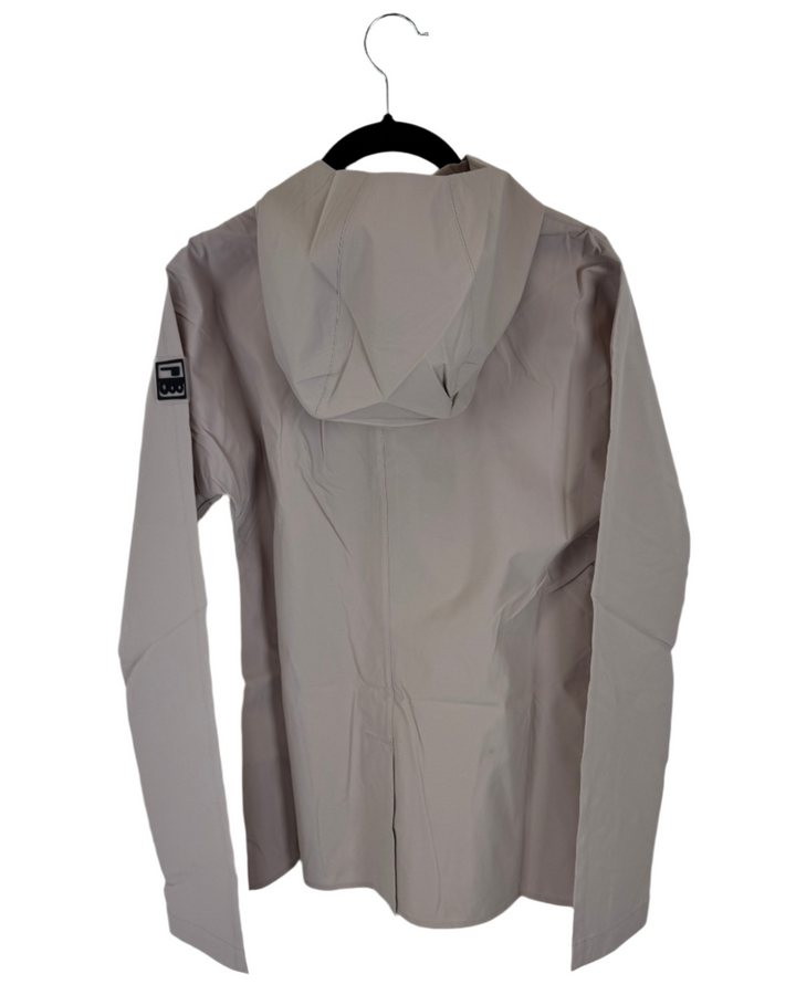 Light Mauve Pink Raincoat With Hood - Size 0 - 8