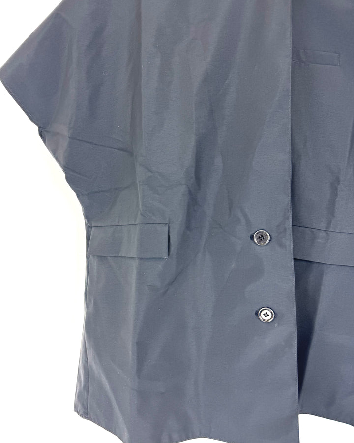 Navy Short Sleeve Raincoat - Size 6 - 10