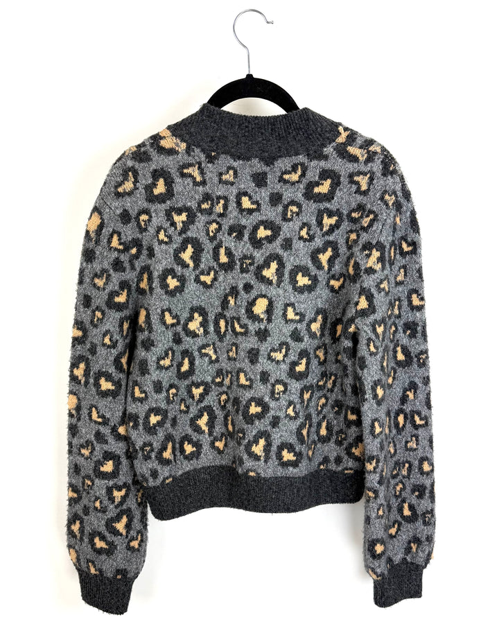 Marled Grey Zipper Sweater - Size 0/2