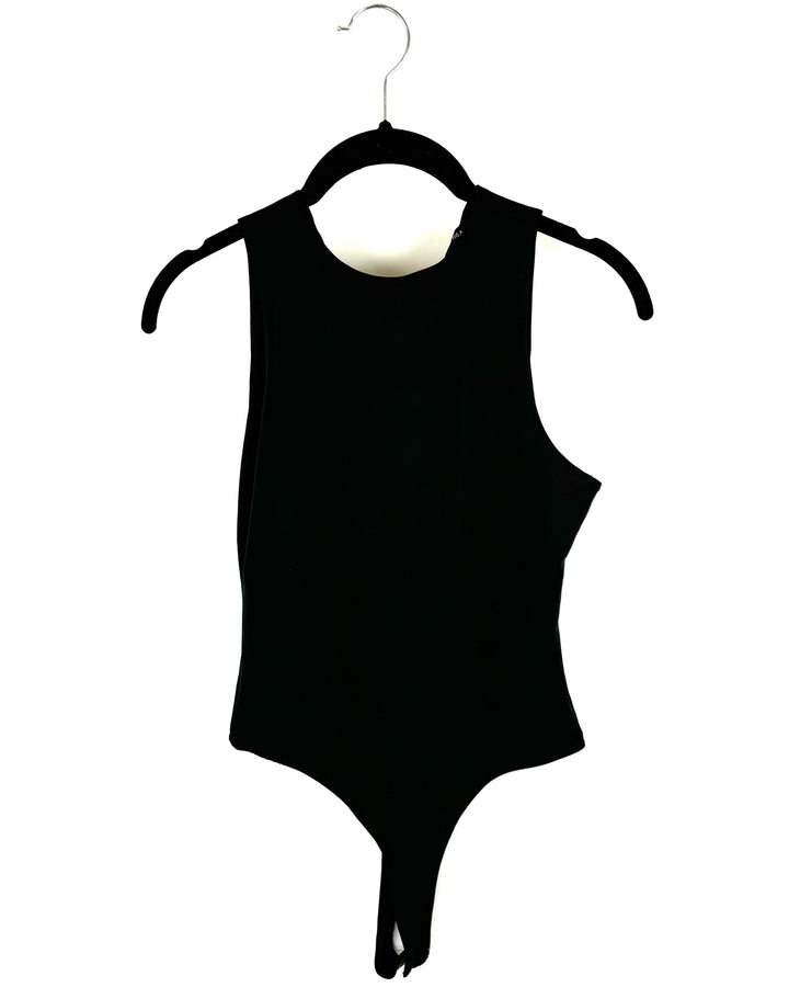 Black High Neck Sleeveless Bodysuit - Size 4/6