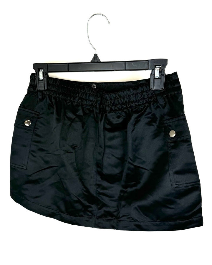 Black Cargo Skirt - Size 4/6