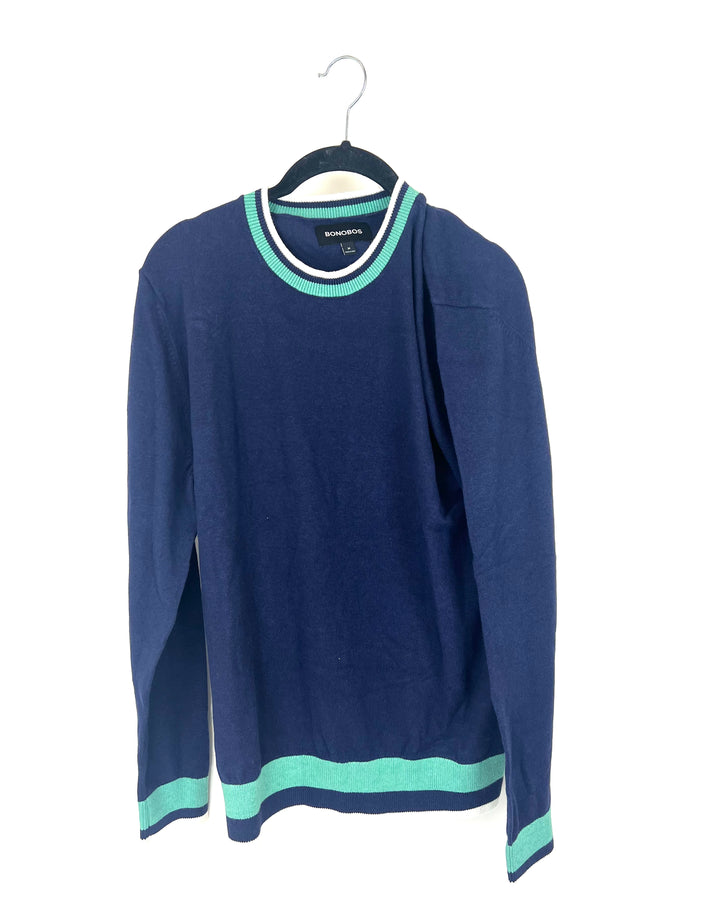 Blue Lightweight Sweater - Unisex - Mens Medium / Womens Small