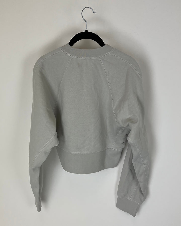 Cropped Grey Crewneck - Size 2-4