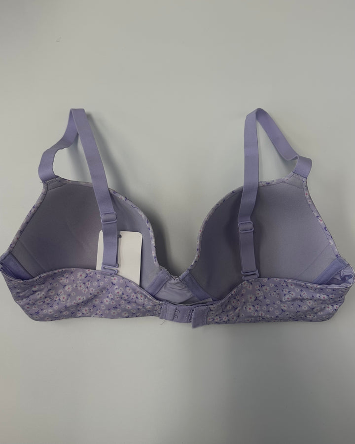 Light Purple Floral Bra - 34B