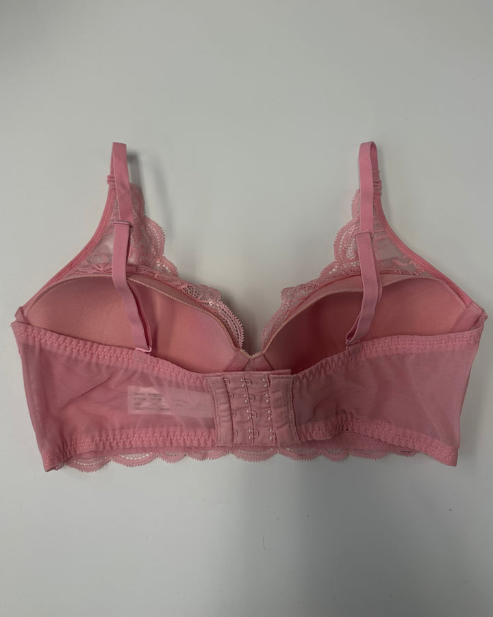 Bubblegum Pink Lace Bralette - 34B