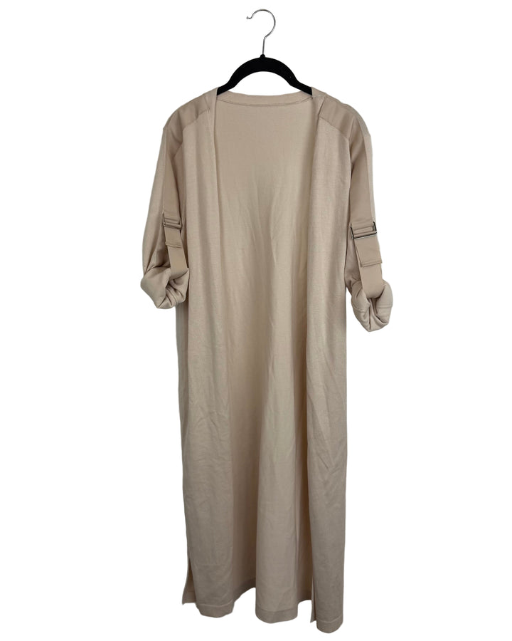 Pink cream long sleeve cardigan - size 4/6