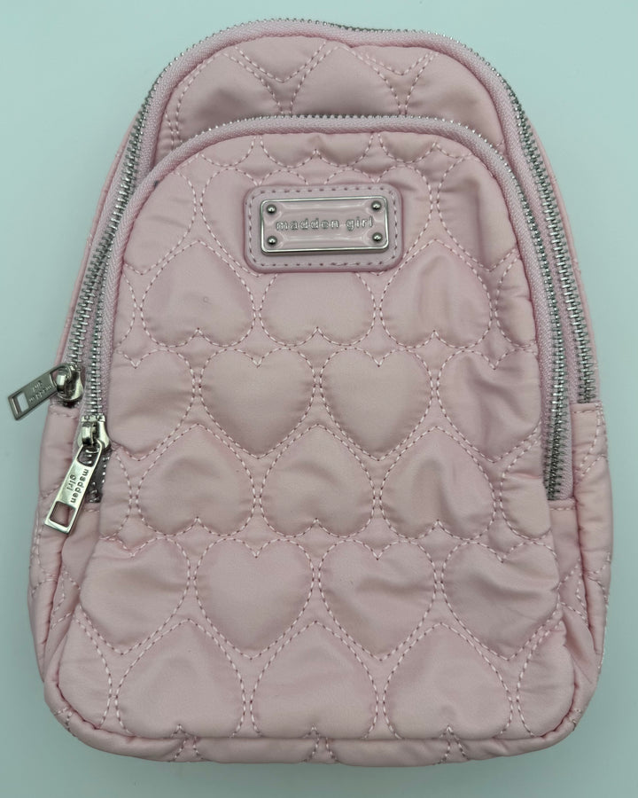 Pink Heart Stitch Sling Bag
