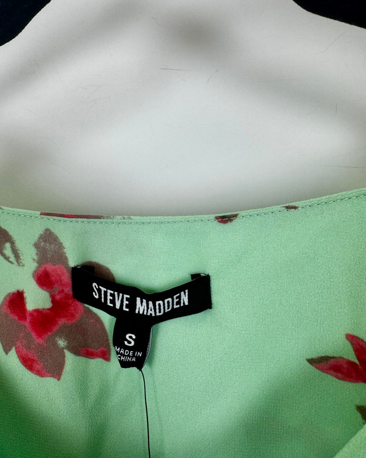 Mint Green Floral Dress- Size 2/4