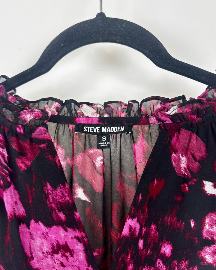 Purple Abstract Printed Dress- Size 2/4