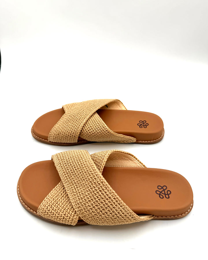 Beige Knit Sandal - Size 6